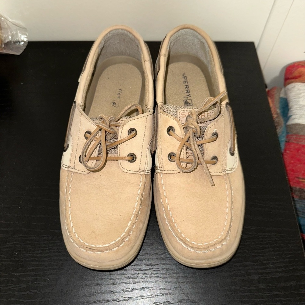 Sperry Women’s Tan Top-Sider Bluefish 2 Eye Loafers size 5M